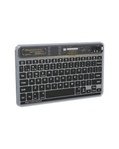 Tastatura Coteci Crystal 84008 Wireless transparent crna