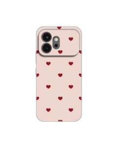 Maska za Honor 600 Beige Hearts Silikonska Print