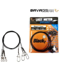SAVAGE GEAR SAJLE BLACK 7 TRACE 50CM 0.60MM 25KG/2 KOM - 4SGS 54865