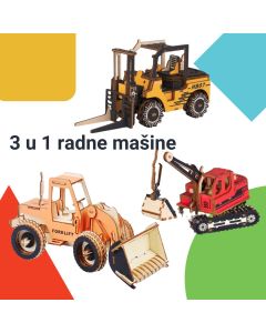 3 u 1 slagalice radne mašine - 244-1-1-1