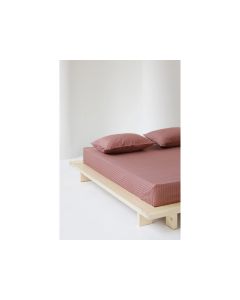 STEFAN Komplet posteljina 140x200cm damast pruga, roze - 5003p-roze