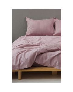 STEFAN Posteljina damast pruga 200x200cm lila - 5004p-lila