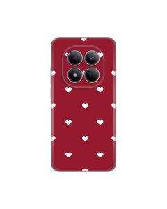 Maska za Xiaomi Redmi Note 15 Pro 5G Burgundy Hearts Silikonska Print Skin