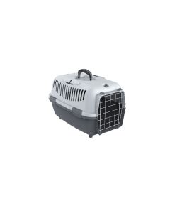 PETMAX Transporter metalna vrata Lux 1 sivi 48x32x32 cm - 50110-1
