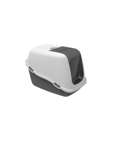 PETMAX Toalet za mačke Comfort siva 57x39x41 cm - 50135