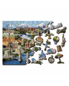 WOODEN CITY Drvene puzzle - Znamenitosti L - 502278