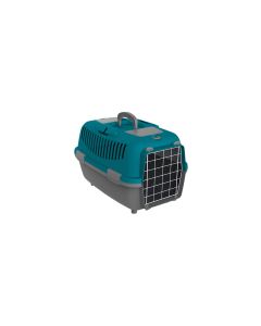 PETMAX Transporter metalna vrata Lux 2 tirkiz 55x36x35 cm - 50301