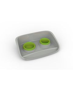 PETMAX Set Stella 0.25+0.3l sivo zelena 46x35x12 cm - 50309