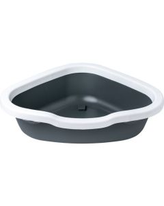 PET-TOALET UGAONI OTVOREN ANTRACIT BELA - 50476
