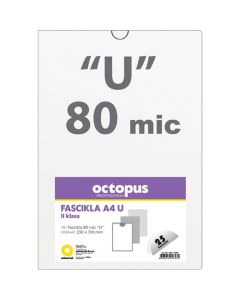 OCTOPUS Fascikla A4 u 25/1 80mic ii klasa unl-0090