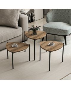 HANAH HOME Set klub stolova Lenny, braon - 506MNR1225