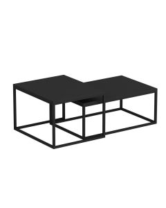 HANAH HOME Set klub stolova Leka, crna - 506MNR1232