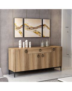 HANAH HOME Komoda Moon, braon - 506MNR1308