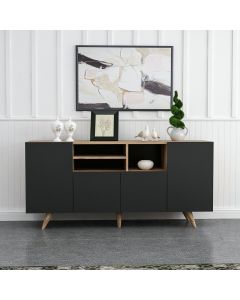HANAH HOME Komoda Sanse, krem/antracit - 506MNR1310