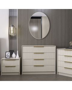 HANAH HOME Komoda sa ogledalom Kale Luxe - 7940, pesak