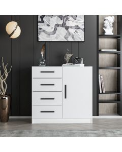 HANAH HOME Komoda za dnevnu sobu Kale 7901, bela