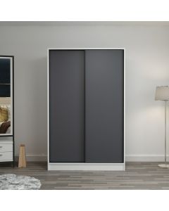 HANAH HOME Klizni ormar Kale 2309, bela/antracit