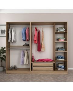 HANAH HOME Ormar Kale 210, braon