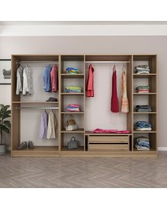 HANAH HOME Ormar Kale 7540, braon