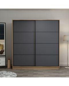 HANAH HOME Klizni ormar Kale 3975, braon/antracit