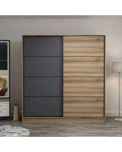 HANAH HOME Klizni ormar Kale 3172, braon/antracit