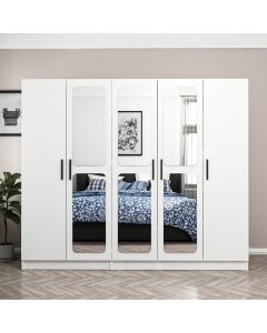 HANAH HOME Ormar sa ogledalima Kale 2438, bela