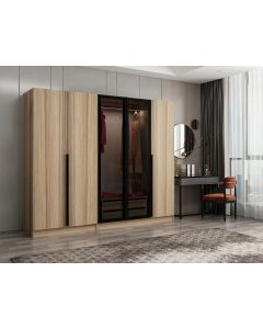 HANAH HOME Ormar Kale Plus 7819, braon/crna