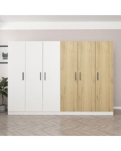 HANAH HOME Ormar Kale 3957, bela/braon