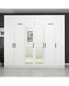 HANAH HOME Ormar sa ogledalom Kale 3100, bela