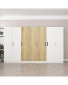 HANAH HOME Ormar Kale 3114, bela/braon