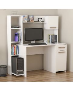 HANAH HOME Radni sto sa policama Merry, bela