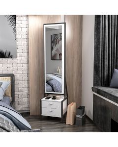 HANAH HOME Sto za šminkanje Elegante, bela/crna - 506MNR3410