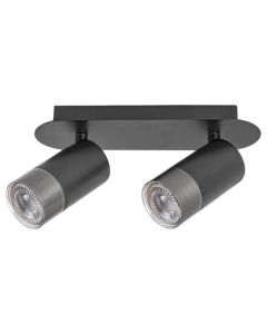 Rabalux Zidna lampa Zircon GU10 2X MAX 5W mat crno (5070) - 5070