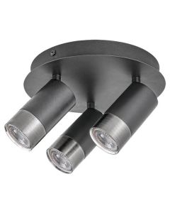 Rabalux Plafonjera Zircon GU10 3X MAX 5W mat crno (5071) - 5071