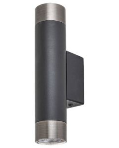 Rabalux Zidna lampa Zircon GU10 2X MAX 5W mat crno (5073) - 5073