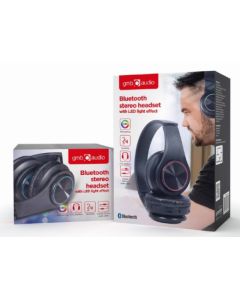 GEMBIRD Bežične slušalice BHP-LED-01, crna - 43524
