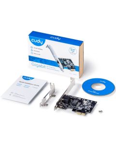 CUDY PE10 GIGABIT ETHERNET PCI-Express CARD - 43581