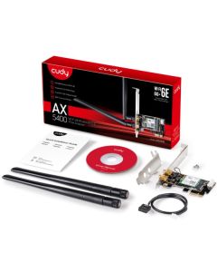 CUDY WE3000 AX5400 Wi-Fi 6E + BT5.2 PCI Express Adapter - 43584
