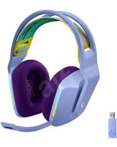 Logitech G733  Lightspeed Wireless RGB Gaming Headset, Lilac - 5099206089549