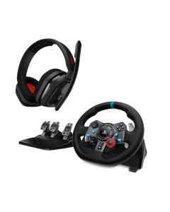 LOGITECH G29 Driving Force Gaming Racing Wheel + A10 Headset