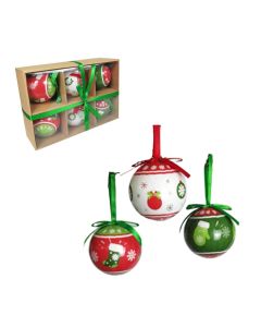 Novogodišnje kugle 7.5cm u ukrasnoj kutiji set 6/1