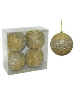 Novogodišnji ukrasi zlatno-srebrni, set 1/4 - 51-832000