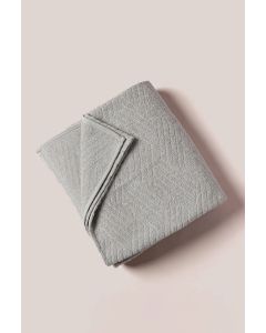 STEFAN Frotirski prekrivač za krevet 200x210cm sivi Talas - 51-SIVAT