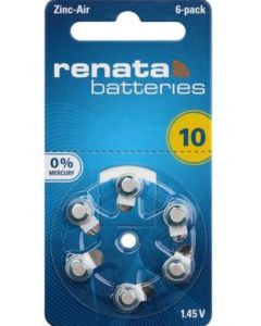 RENATA Baterija ZA10 1,45V Zink-Air, 6kom (cena po komadu) - 43632