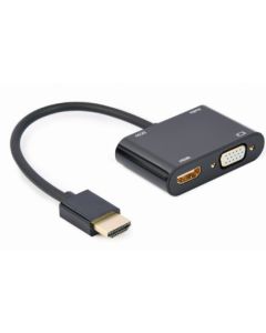 GEMBIRD Adapter HDMI na HDMI + VGA - 43720