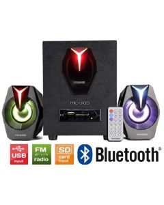 MICROLAB G100BT Aktivni zvucnici 2.1 11W (5W,2x3W) 3,5mm, SD, USB, FM, Bluetooth, daljinski, LED - 43731