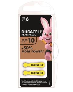 DURACELL Baterija Hearing Aid 10/PR70 1,45V, za slusni aparat, 6 kom (cena po komadu) - 43839