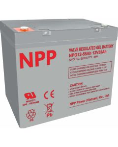 NPP NPG12V-55Ah, GEL BATTERY, C20=55AH