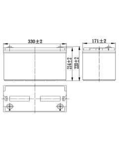 NPP NPG12V-80Ah, GEL BATTERY, C20=80AH - 43877