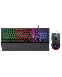 RAMPAGE Gaming Tastatura+miš žični set KM-RX7 FORTUNA V2 crni 42577